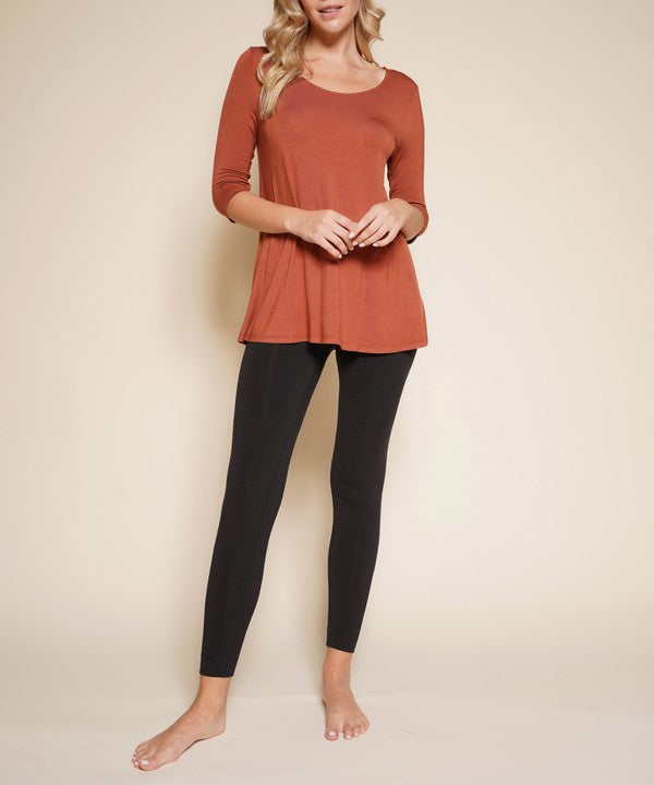 BAMBOO ELBOW TUNIC T