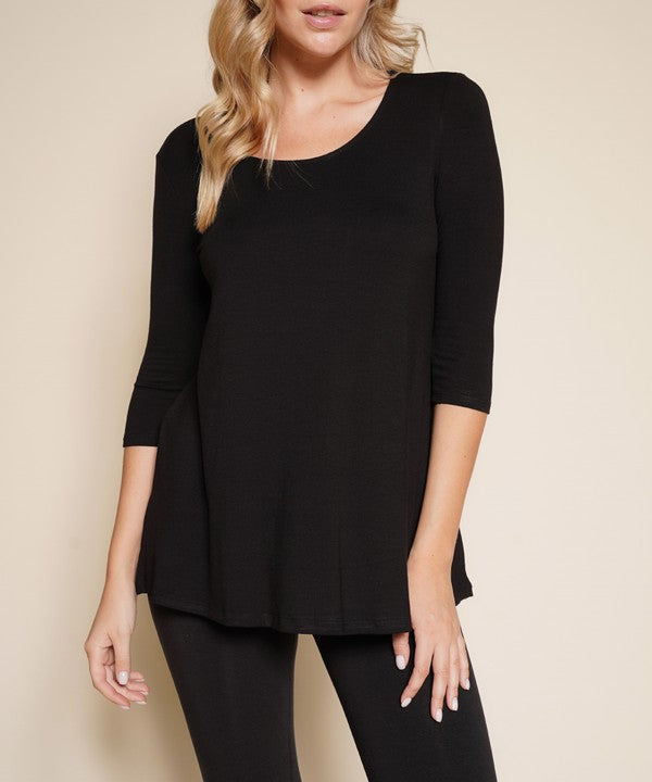 BAMBOO ELBOW TUNIC T