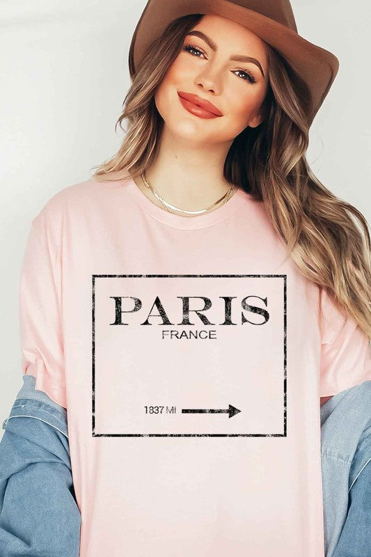 PARIS FRANCE GRAPHIC PLUS SIZE TEE / T-SHIRT