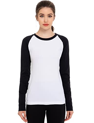 Long Sleeve Moisture Wick Workout Shirts for Women