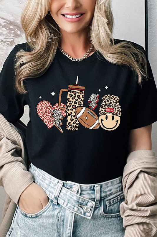 Boujee Cute Football Graphic Tee