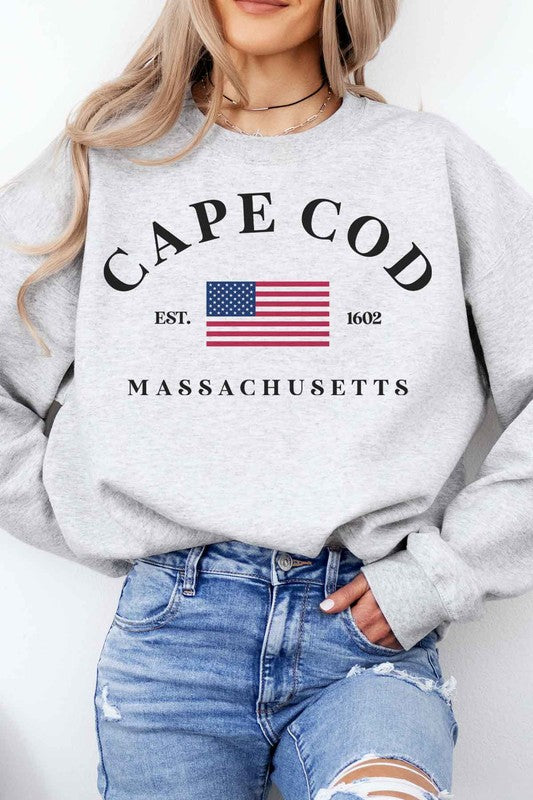 CAPE COD MASSACHUSETTES GRAPHIC SWEATSHIRT