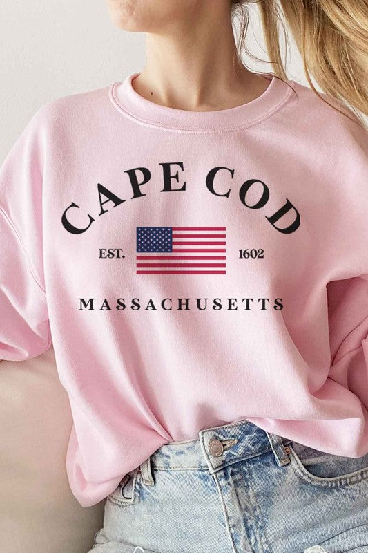 CAPE COD MASSACHUSETTES GRAPHIC SWEATSHIRT